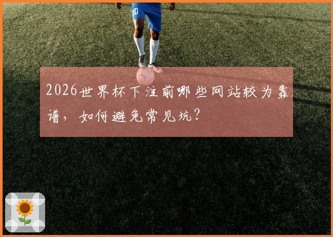 2026世界杯下注前哪些网站较为靠谱，如何避免常见坑？