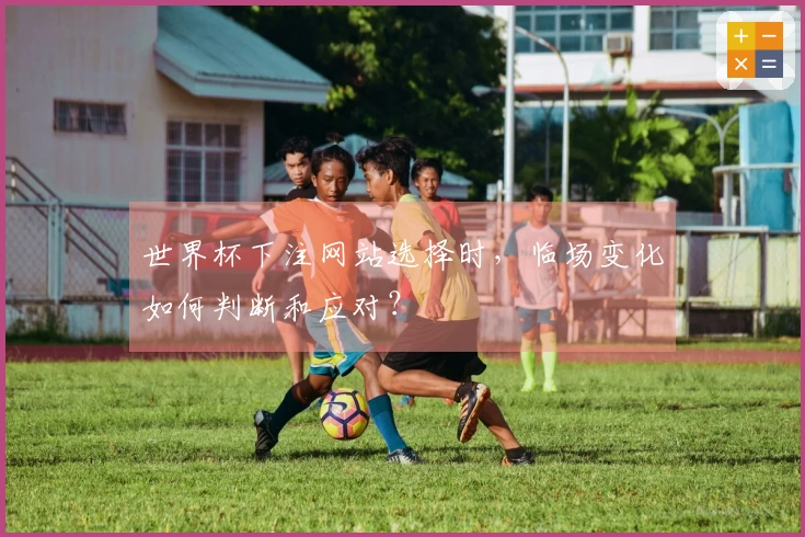 世界杯下注网站选择时，临场变化如何判断和应对？