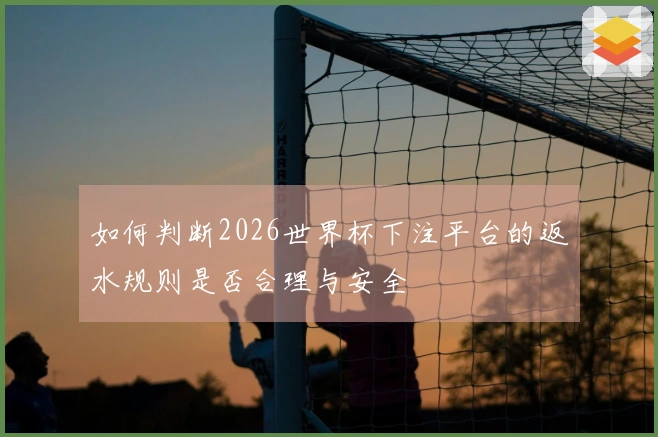 如何判断2026世界杯下注平台的返水规则是否合理与安全